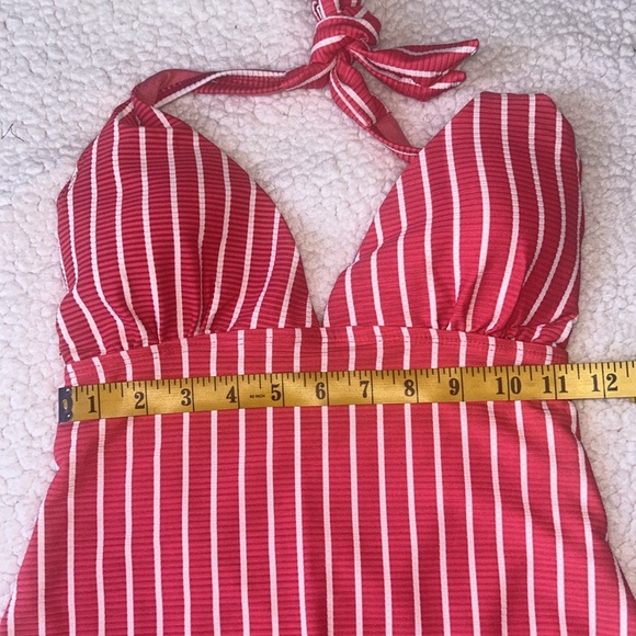 Classic Nautical Red and White One Piece Swimsuit - Picture 9 of 12